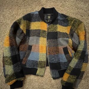 House of Harlow 1960 Checkered Wool Jacket